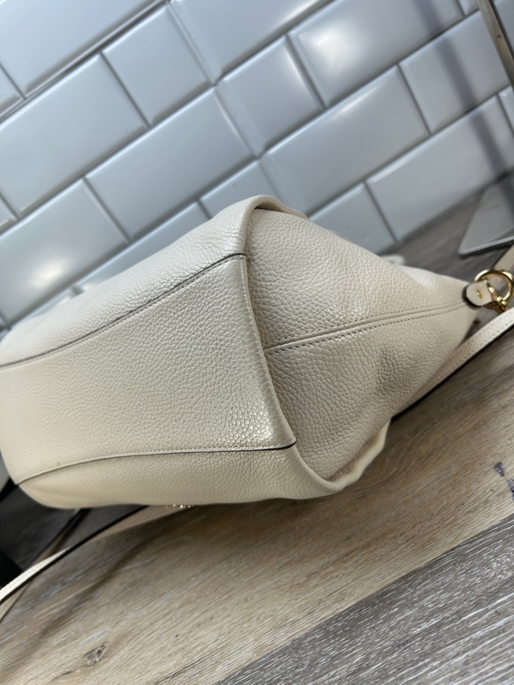 Coach cream satchel - Picture 7 of 13